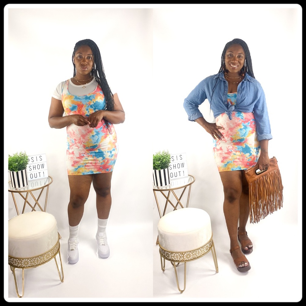 Tie Dye mini dress